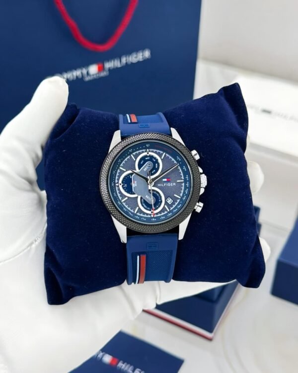 Tommy Hilfiger Clark Chronograph Blue Dial Men’s Watch – Premium Collection