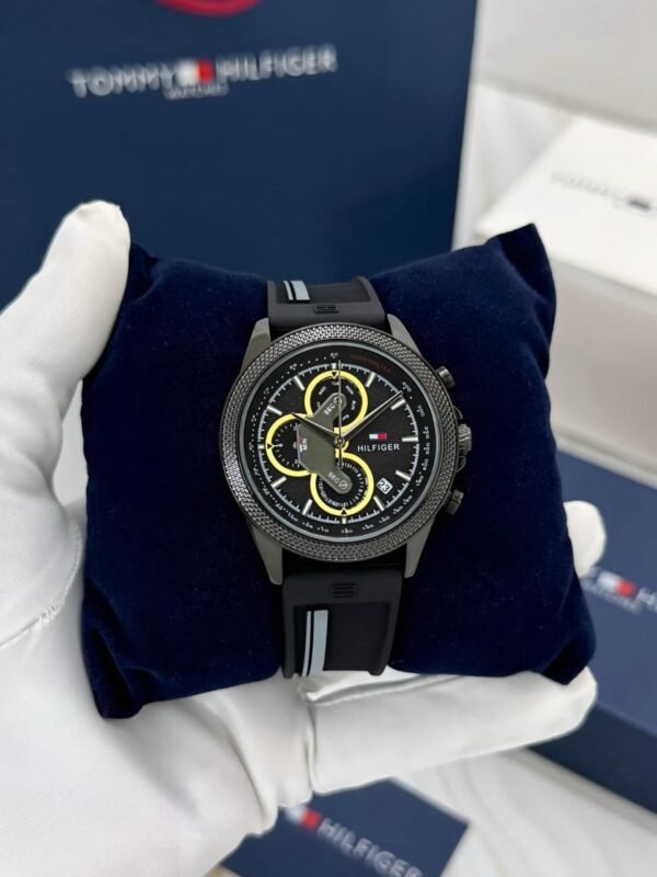 Tommy Hilfiger Clark Chronograph Black Dial Men’s Watch – Premium Collection
