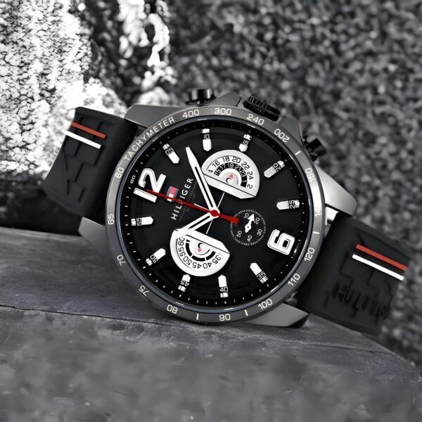 Tommy Hilfiger Decker Chronograph Transparent Dial Men’s Watch – Premium Collection