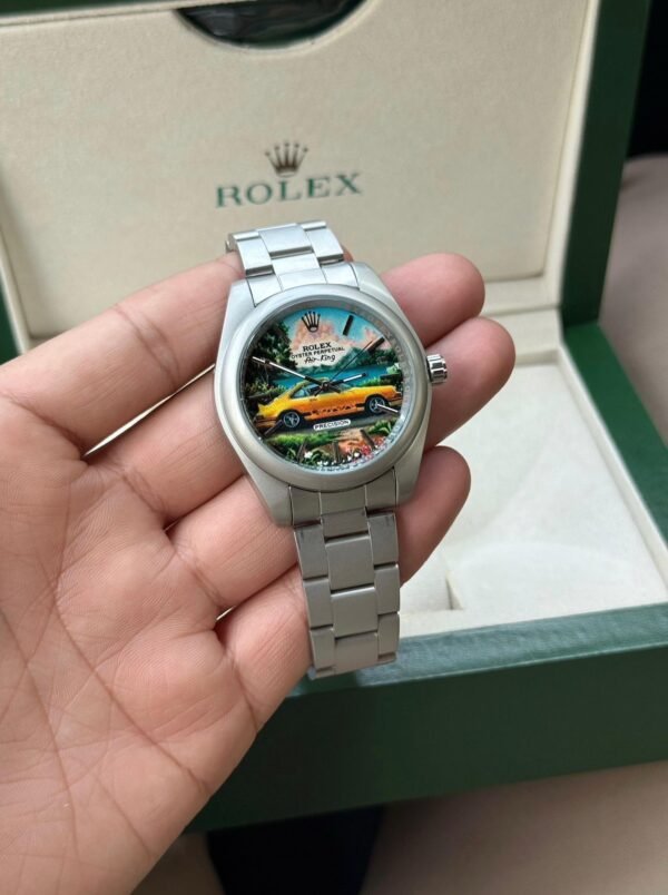 Rolex Custom Hand-Painted Vintage Emotions Dial Men’s Watch – Limited Edition