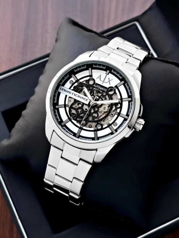 Armani Exchange Men’s Automatic Skeleton Watch – Dress Series