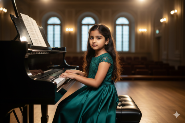 Mini Pianist in Concert Hall